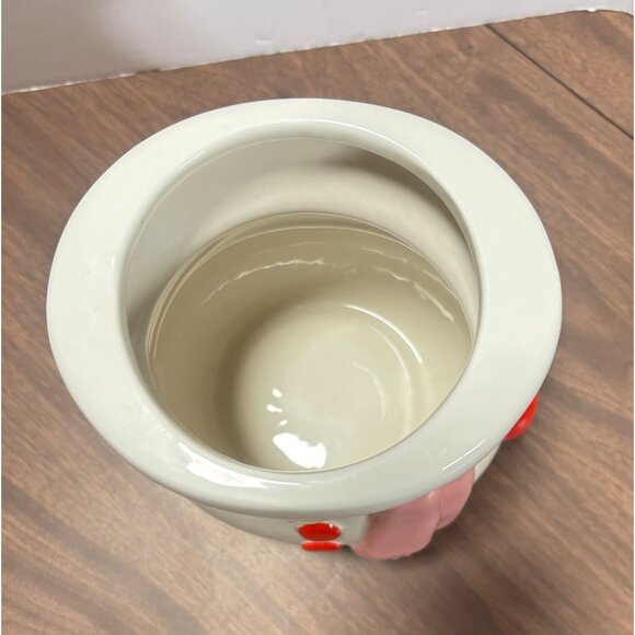 Sanrio Hello Kitty Snowman Ceramic Cookie Jar Winter Holiday Decor Collectible - Picture 11 of 13